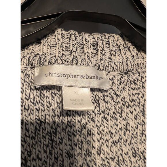 Christopher & Banks full zip knit vest XL - Picture 3 of 3